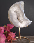 Agata druzy luna con base Pieza