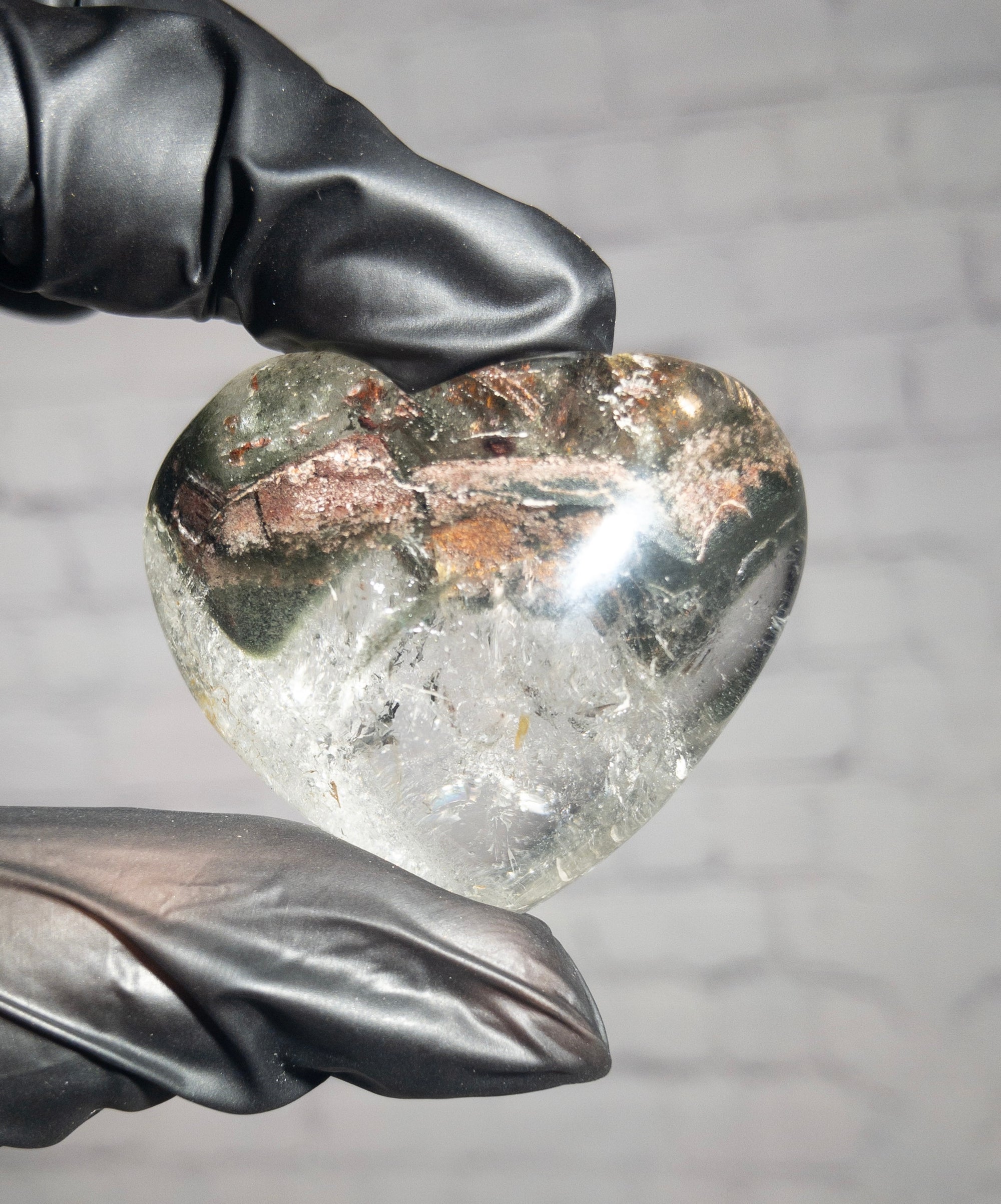Corazón de Cuarzo Lodolita Natural 25 a 65 gramos