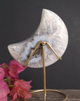 Agata druzy luna con base Pieza 