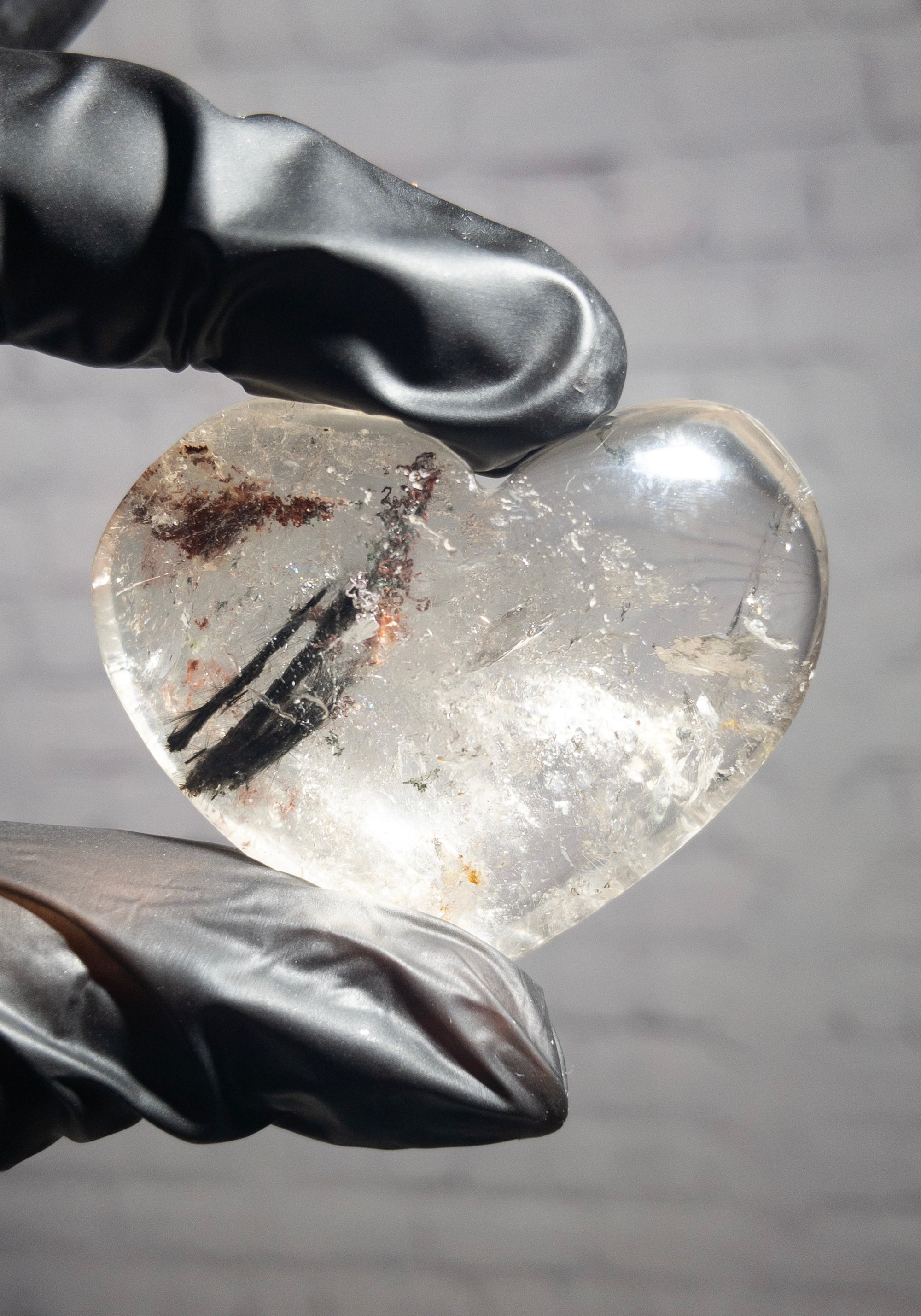 Corazón de Cuarzo Lodolita Natural 25 a 65 gramos