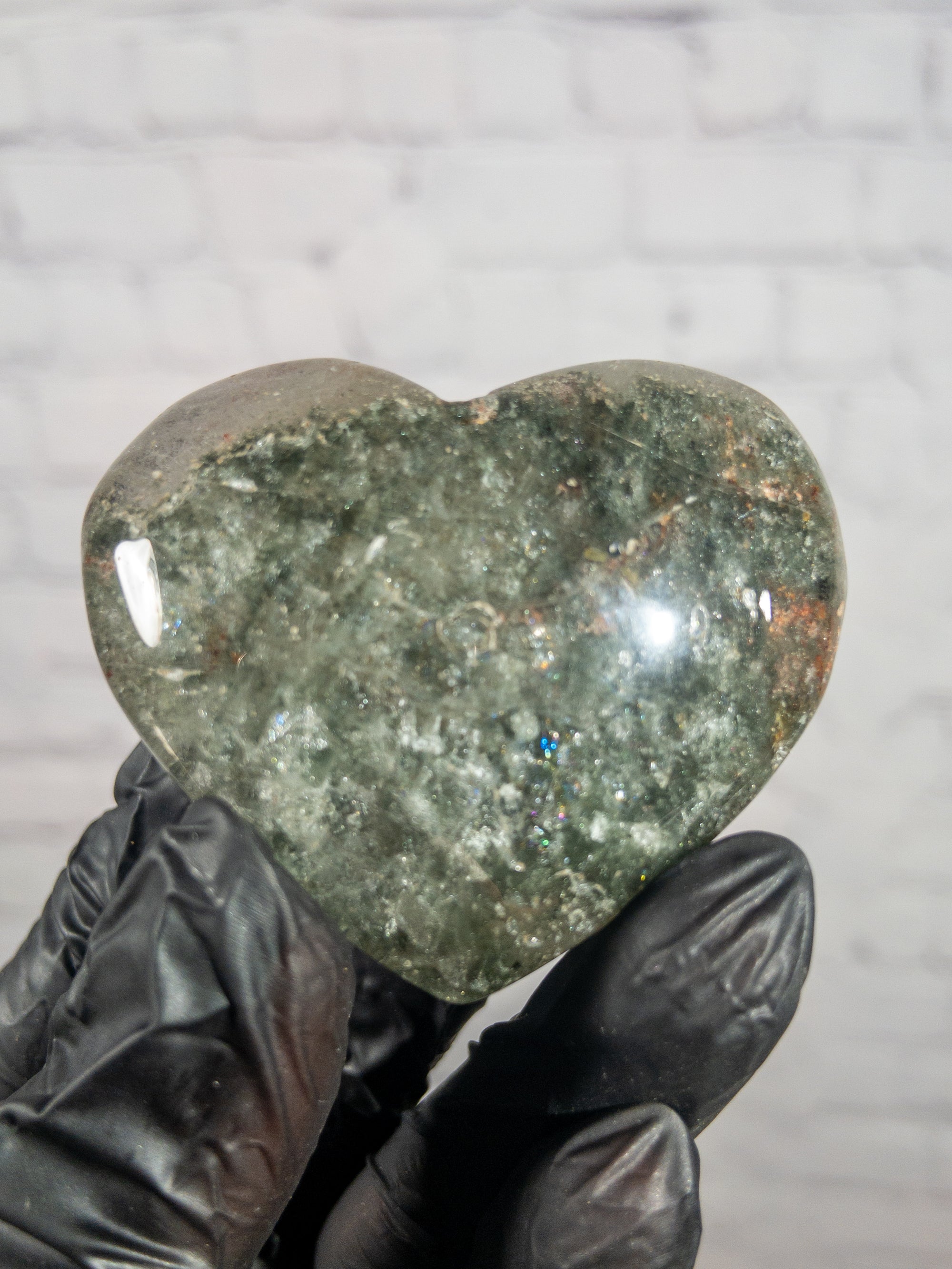 Corazón de Cuarzo Lodolita Natural 25 a 65 gramos