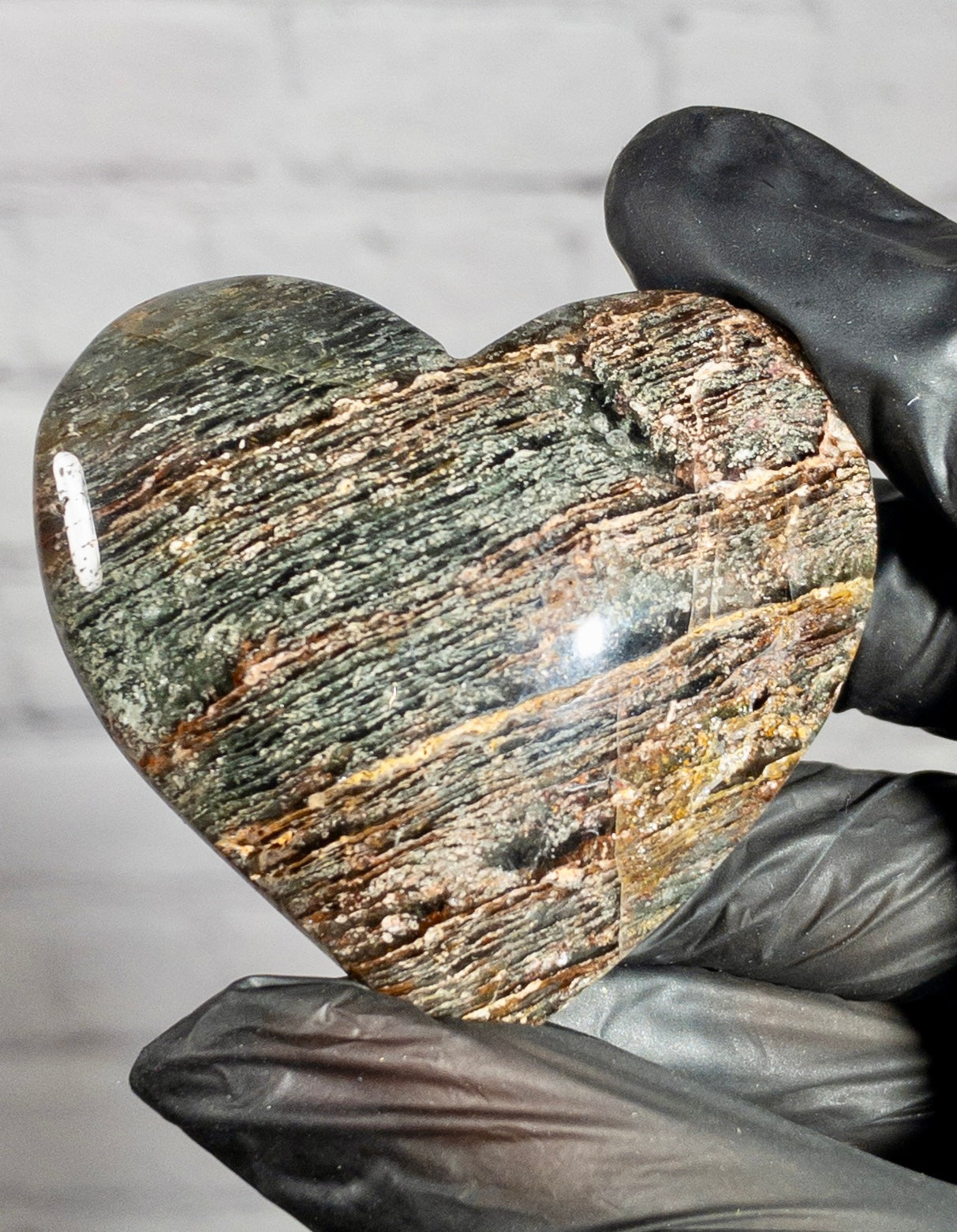 Corazon de Lodolita Cuarzo Jardin, elige el tuyo 65 a 120 gramos