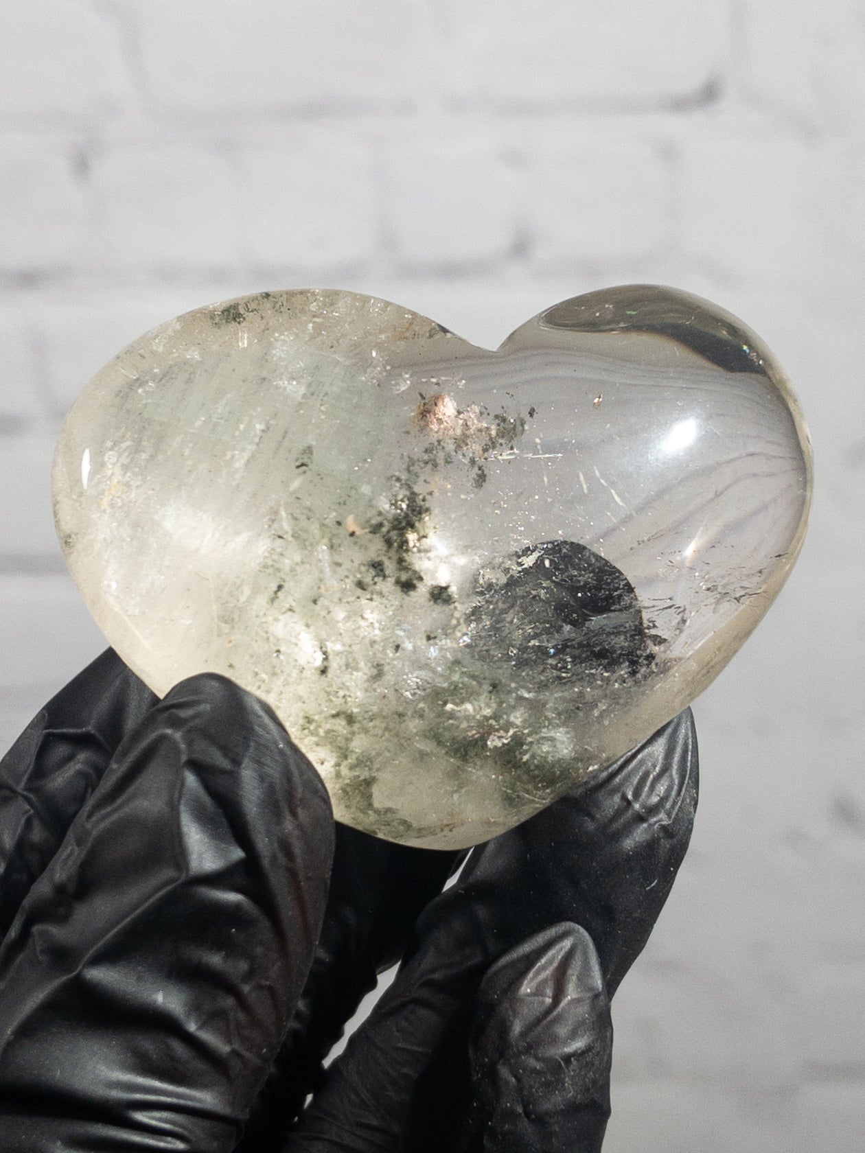 Corazón de Cuarzo Lodolita Natural 25 a 65 gramos