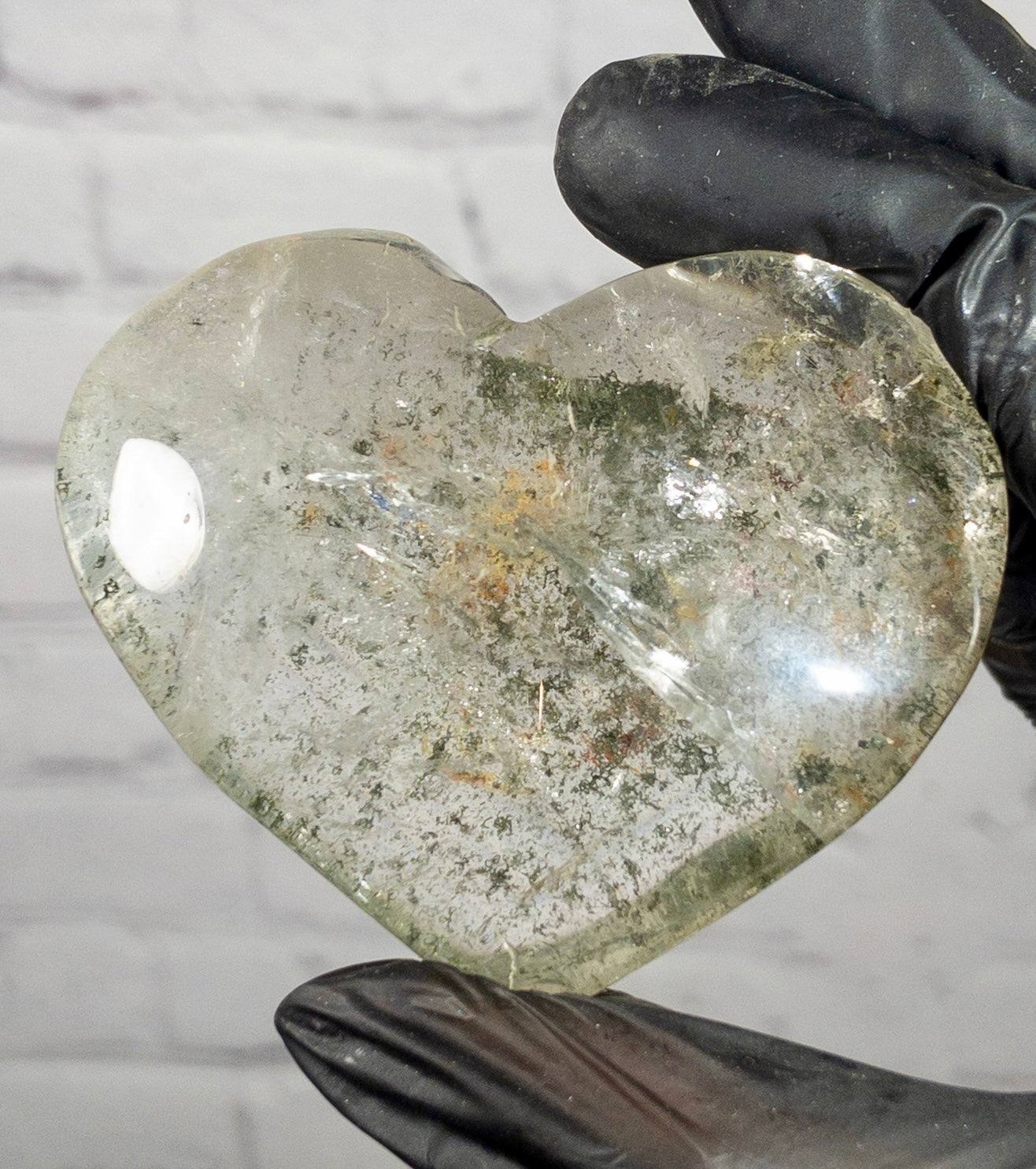 Corazon de Lodolita Cuarzo Jardin, elige el tuyo 65 a 120 gramos