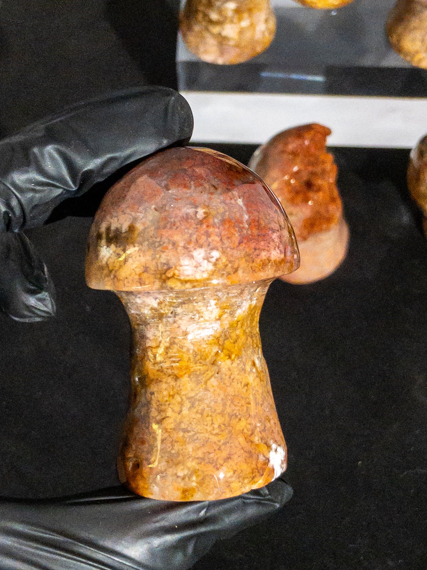 Ágata Pulida en Forma de Hongo | Mineral de Colección