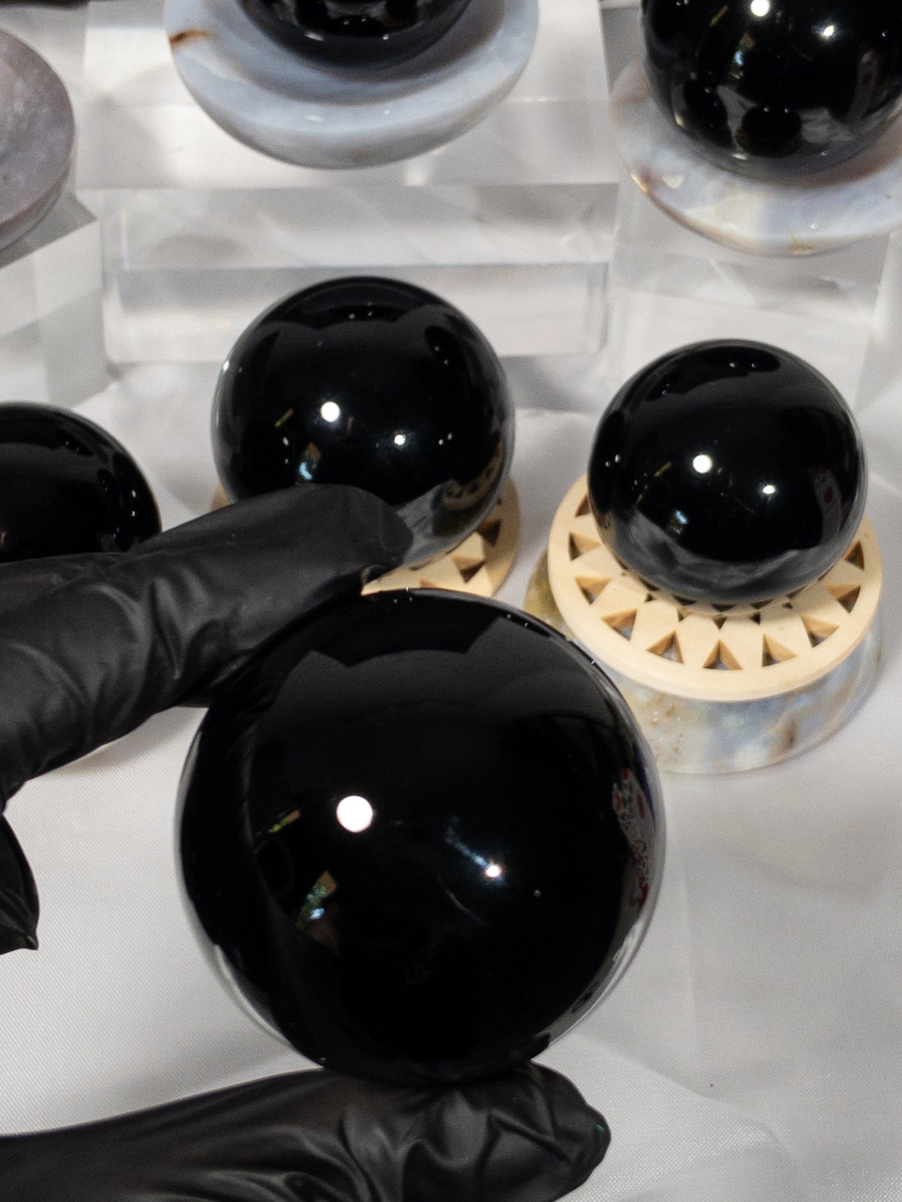 Obsidiana esferas