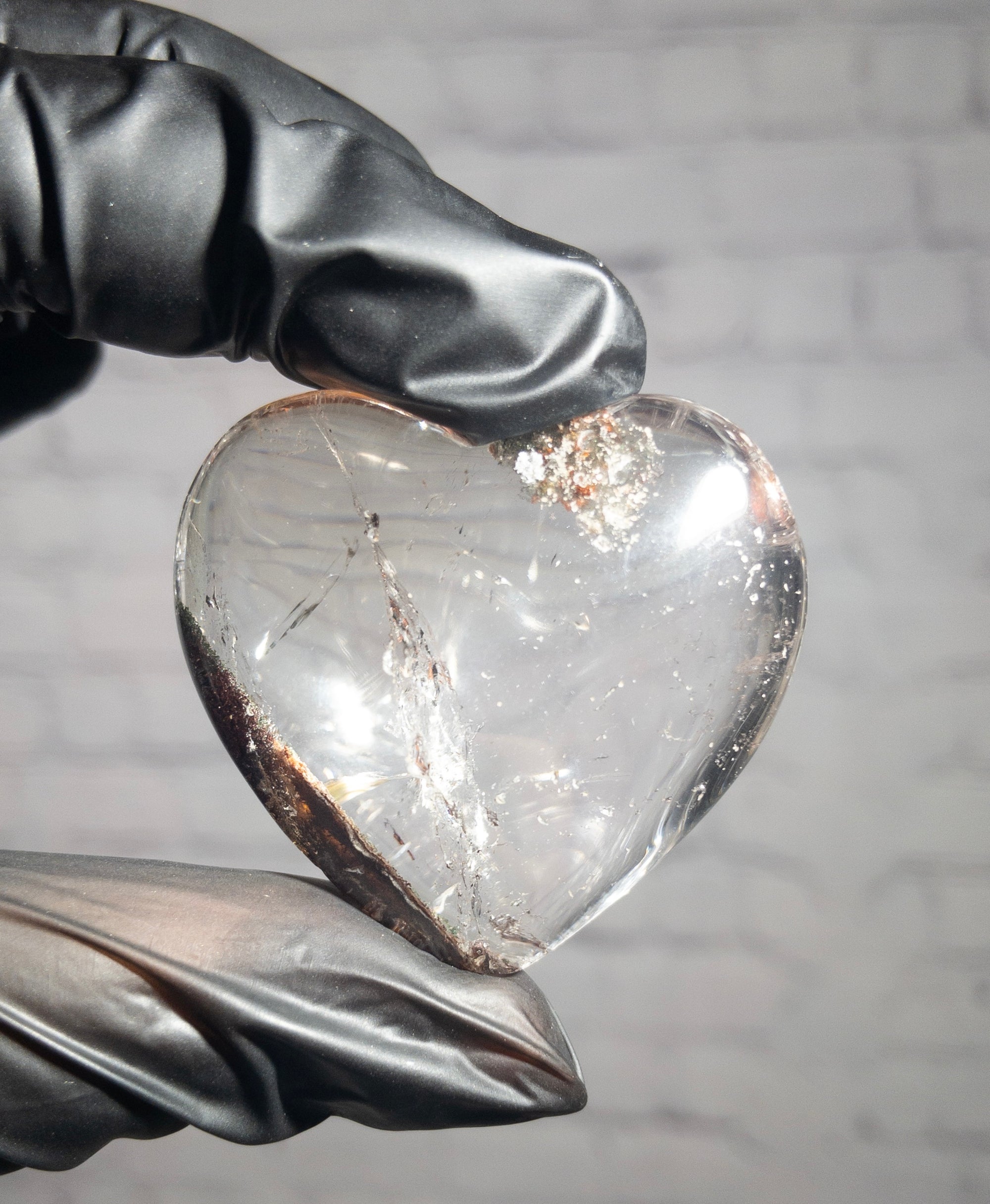 Corazón de Cuarzo Lodolita Natural 25 a 65 gramos