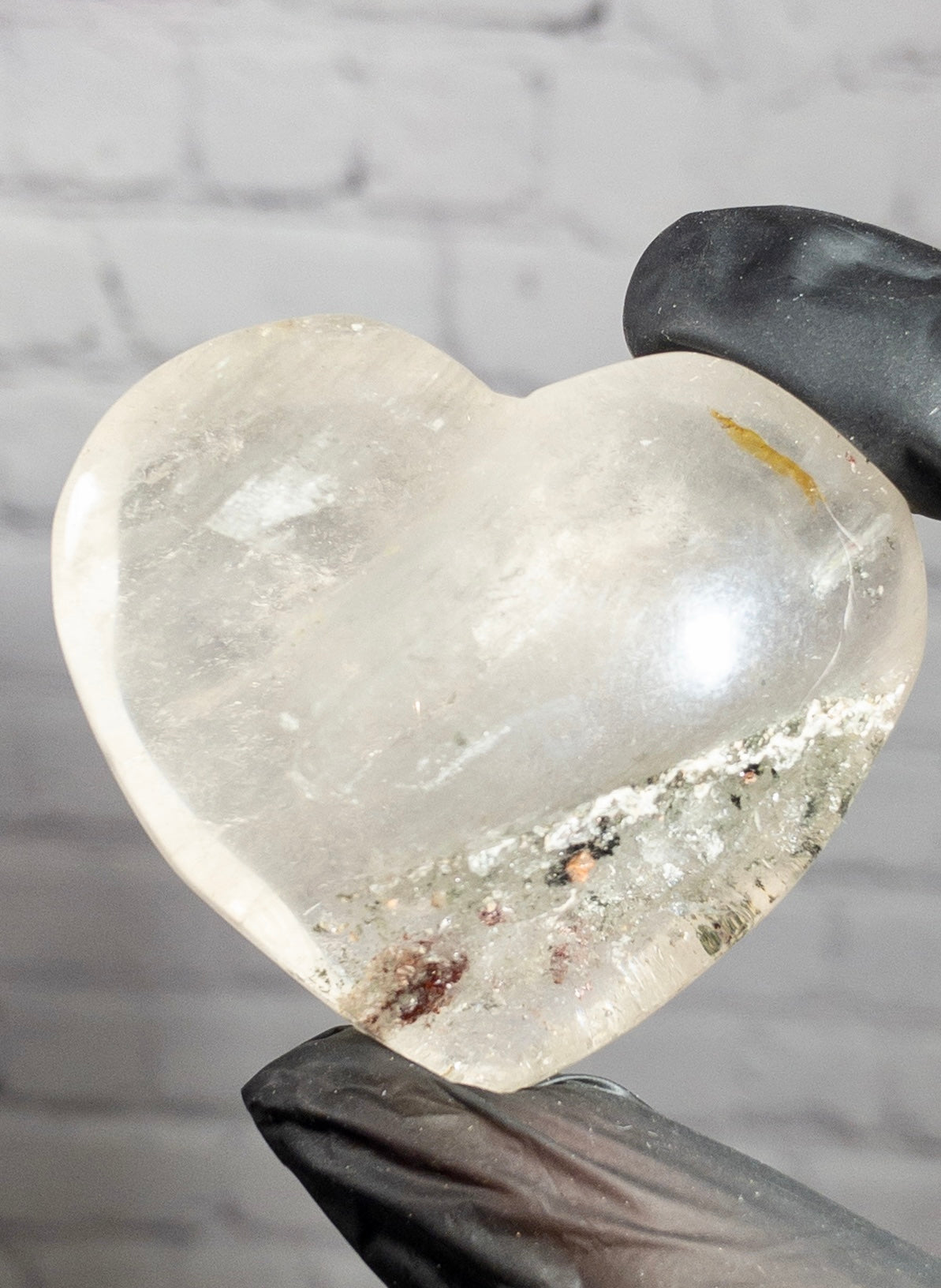 Corazon de Lodolita Cuarzo Jardin, elige el tuyo 65 a 120 gramos