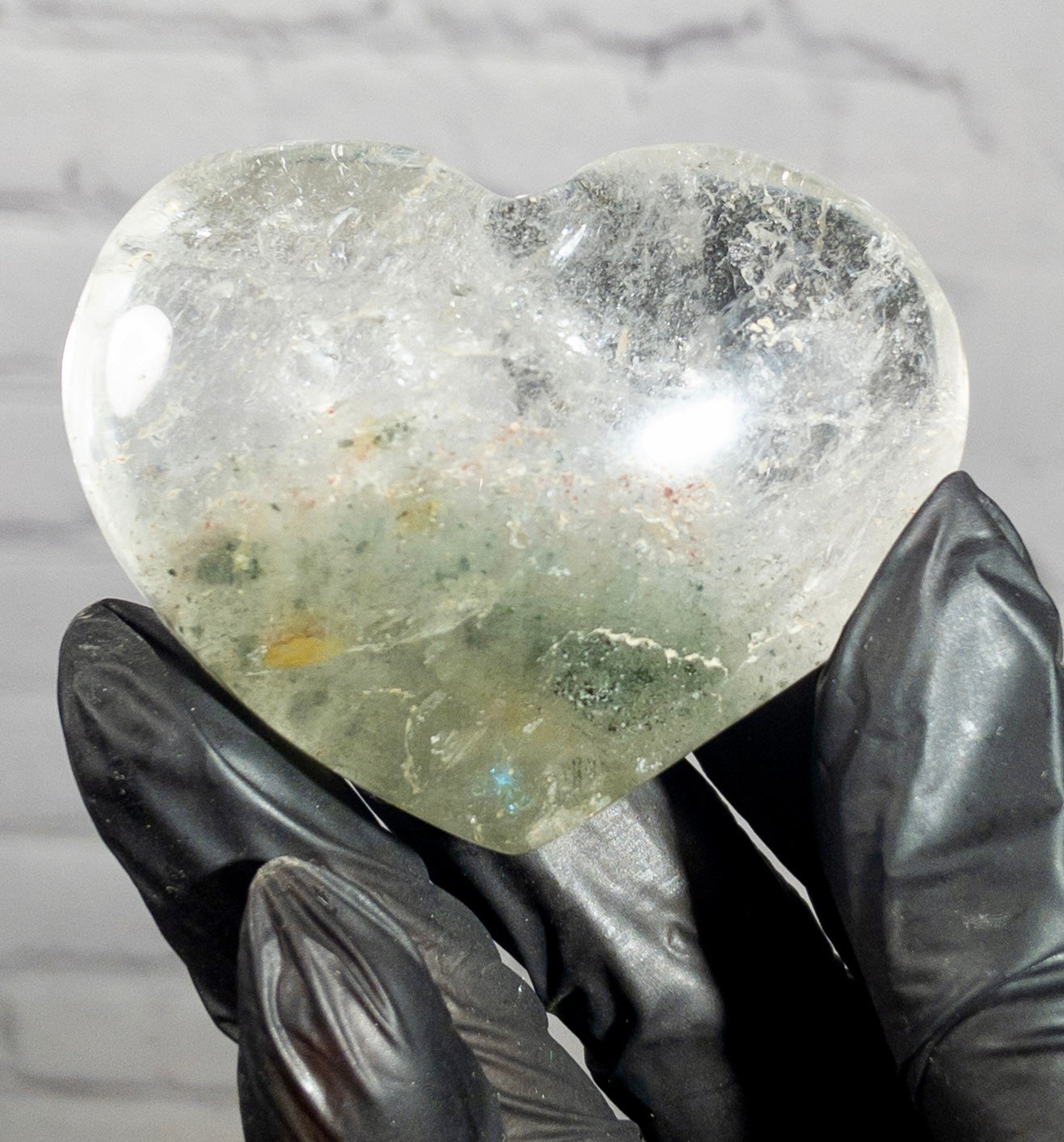 Corazon de Lodolita Cuarzo Jardin, elige el tuyo 65 a 120 gramos