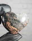 Corazón de Cuarzo Lodolita Natural