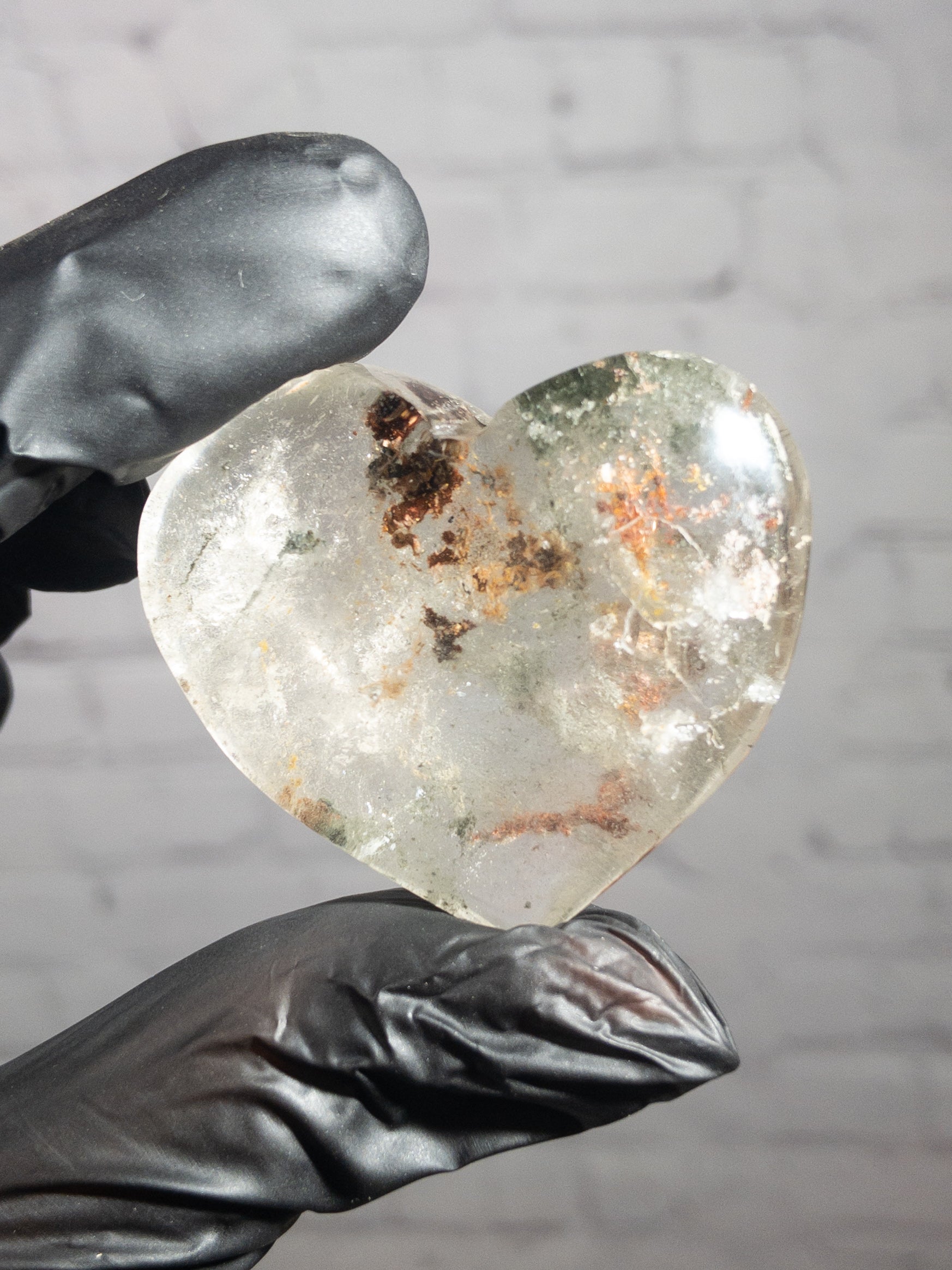 Corazón de Cuarzo Lodolita Natural 25 a 65 gramos