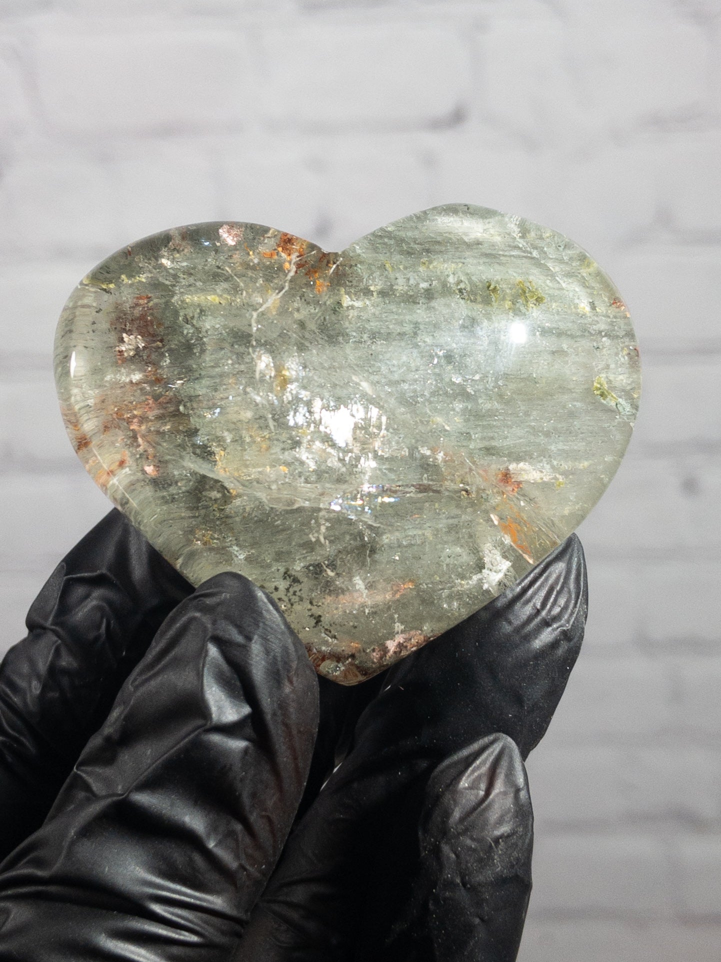 Corazón de Cuarzo Lodolita Natural 25 a 65 gramos