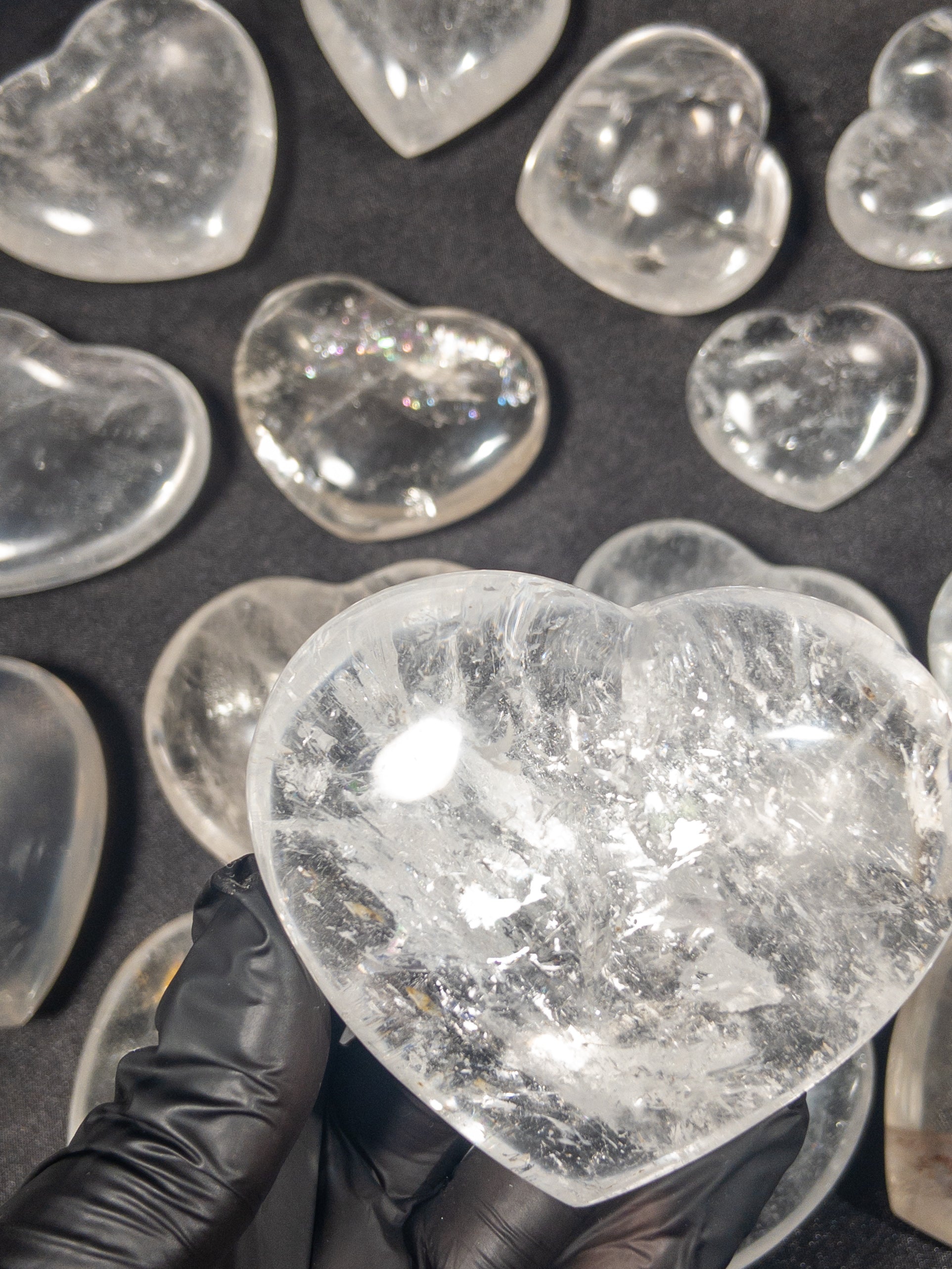 Cuarzo Cristal Corazones