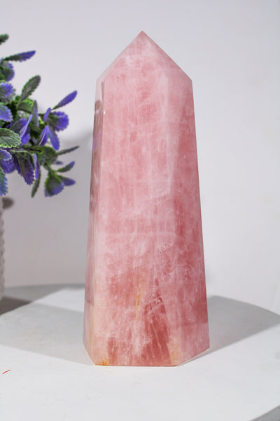 Obelisco Cuarzo Rosa Extra Grande #2