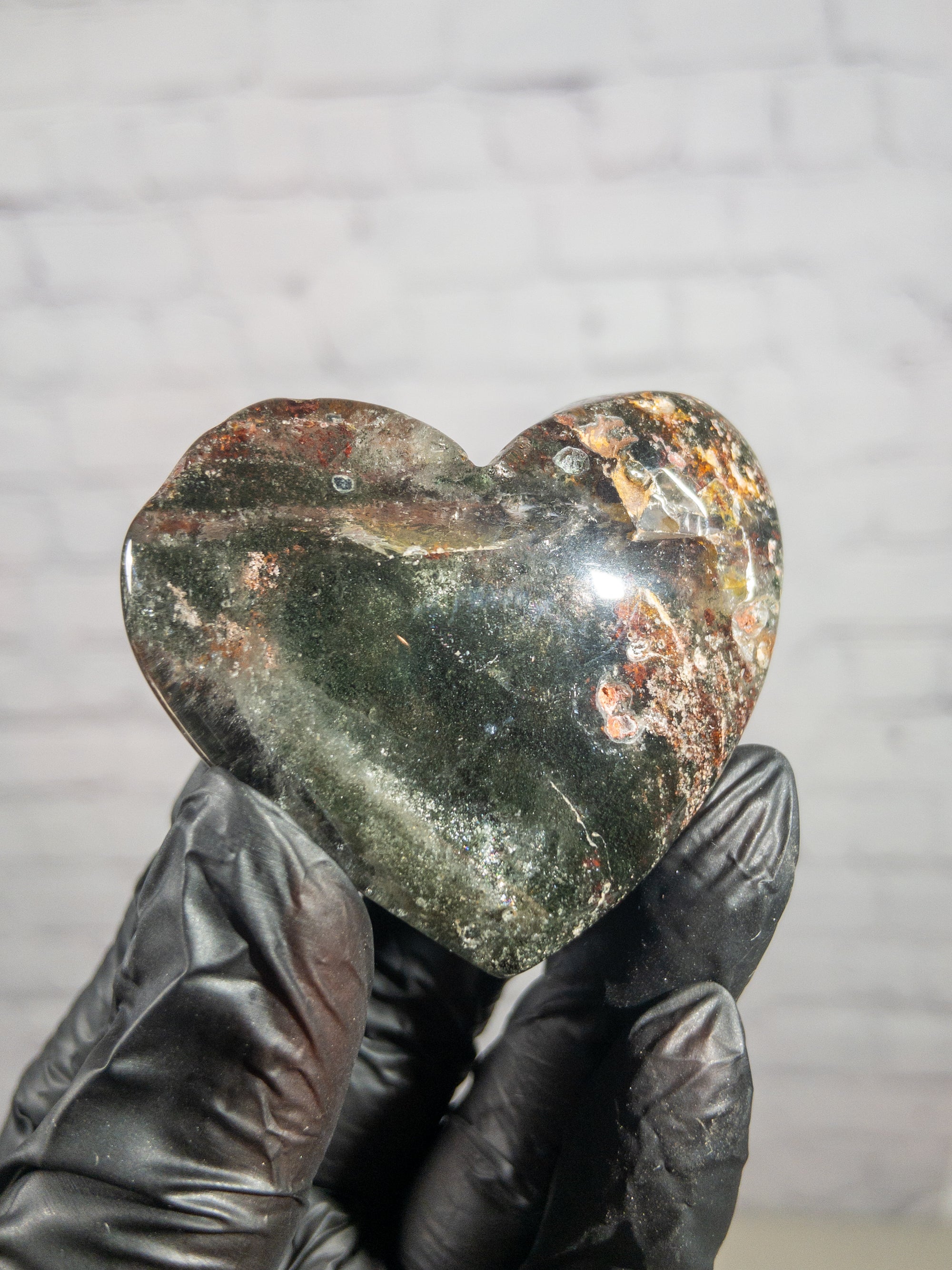 Corazón de Cuarzo Lodolita Natural 25 a 65 gramos