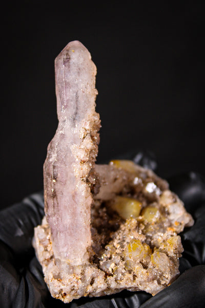 Amatista Shangaan con cuarzo limonita #10 - cetros, elestiales, enhidros