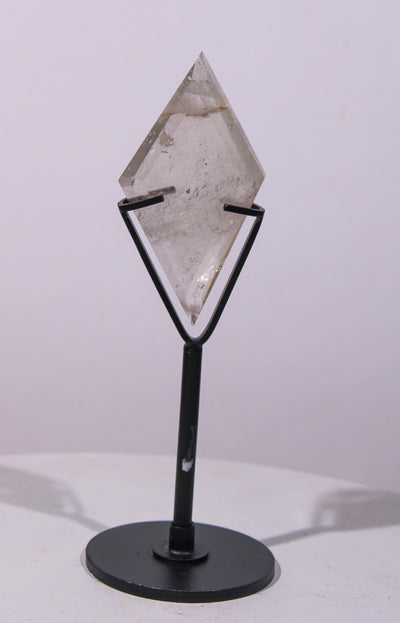 Cuarzo Cristal Diamante con Base Metalica