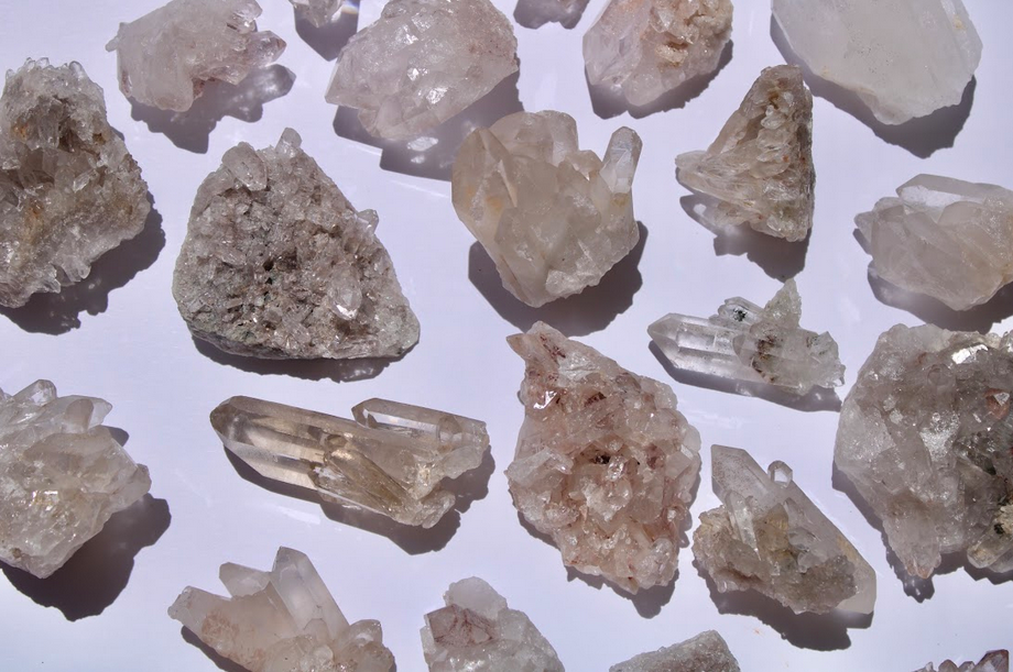Lote Mini Clusters Cuarzo Cristal